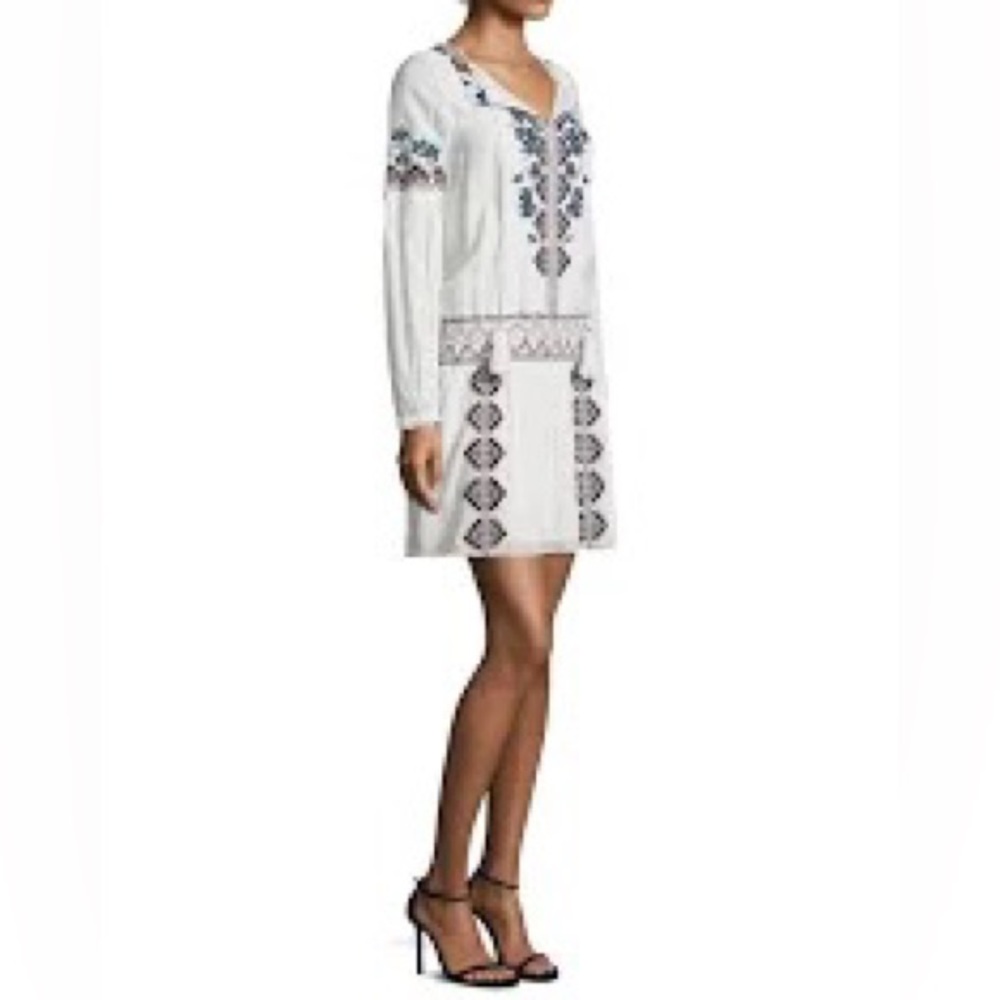 Parker Embroidered Maeve Dress Long Sleeve Size XS